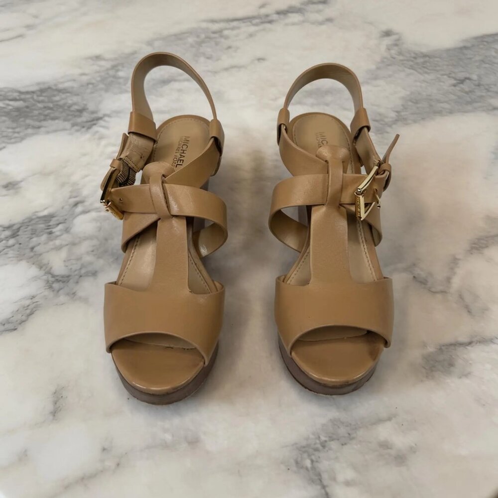 Nude Michael Kors Wedge - Picture 2 of 2